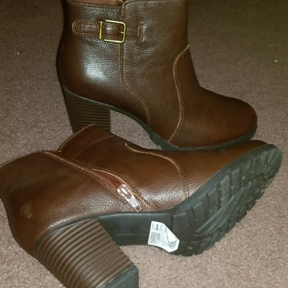 Leather booties
